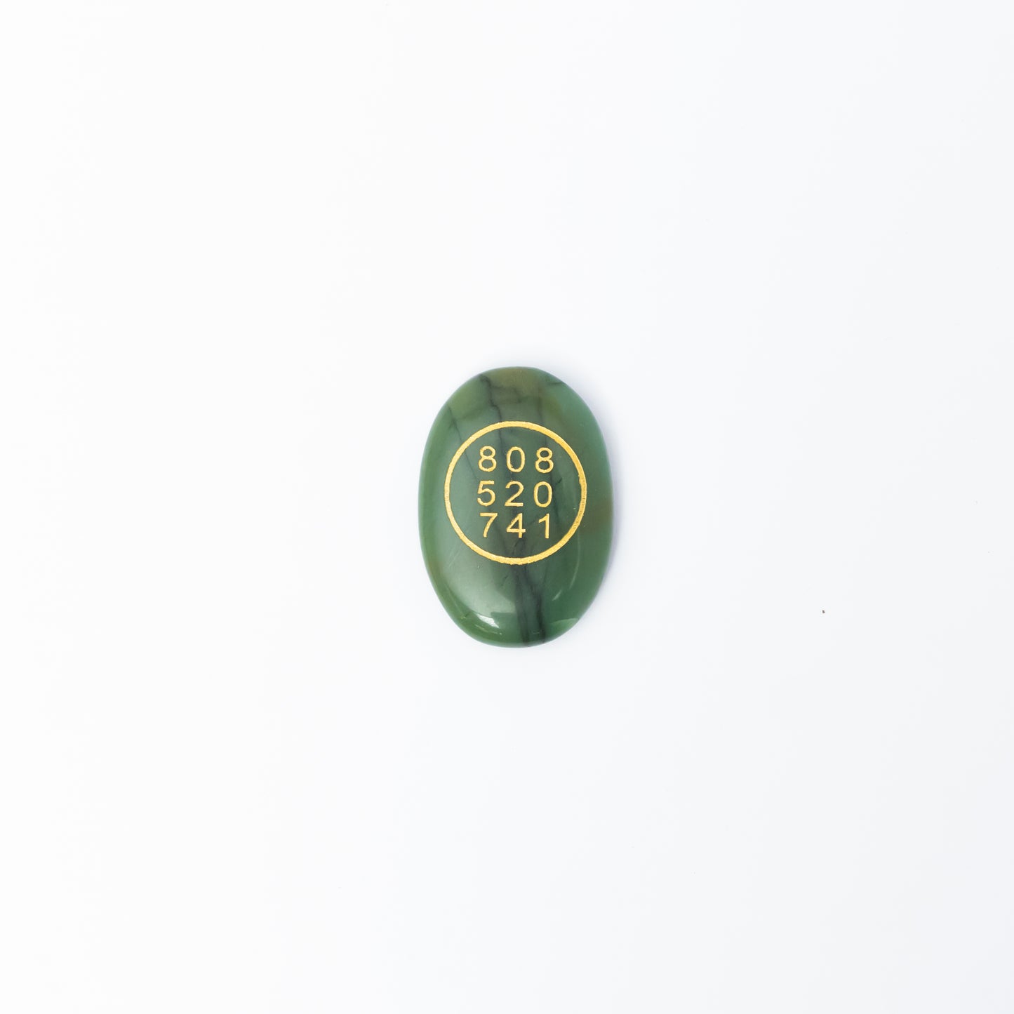 Green Aventurine Manifestation Palm Stones | Sacred Abundance Code & Sigil | Set of 2