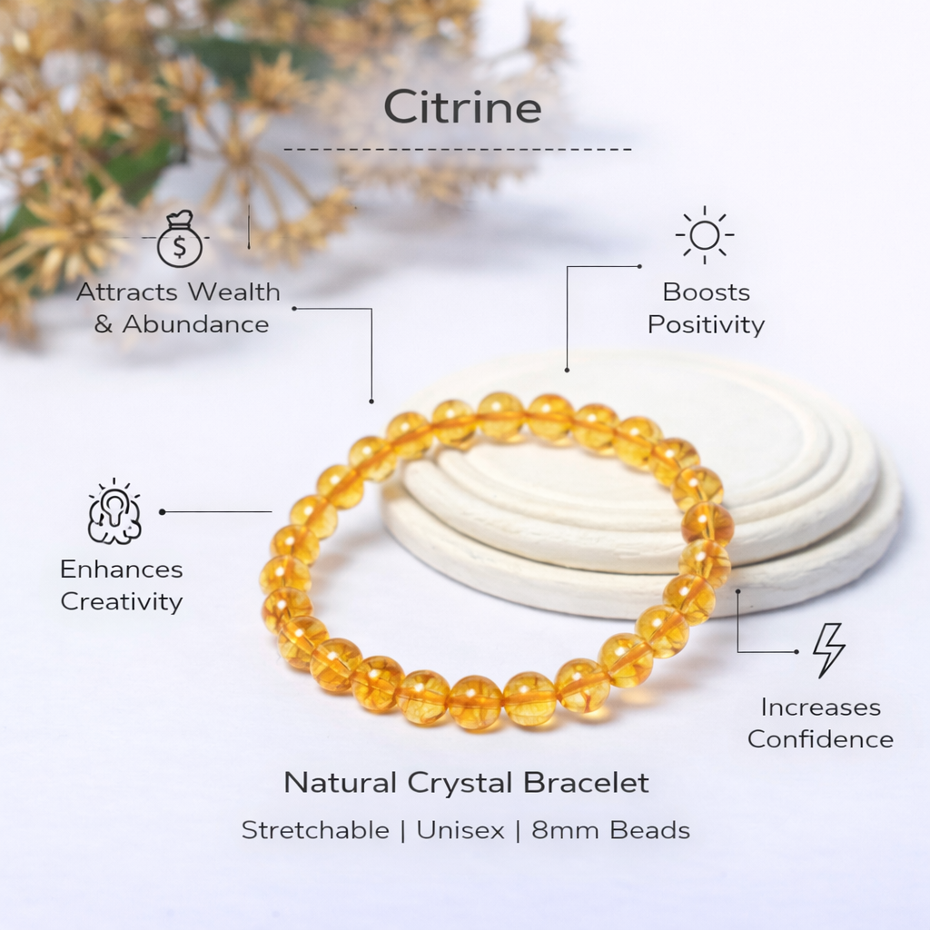 Original Citrine Bracelet – Success & Positive Energy Crystal