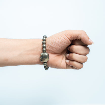 Tiger Eye Bracelet with Stone - ShudhShakti